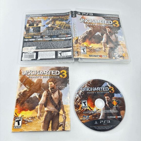 Uncharted 3 Drakes Deception Sony PlayStation 3 PS3 Game Tested & Complete - Picture 1 of 5
